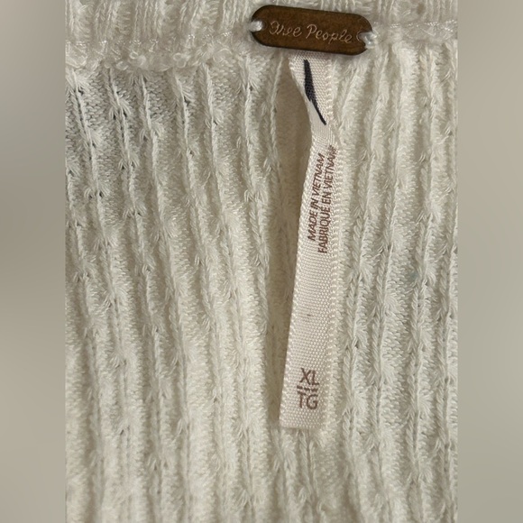 Free People Bennet Elegant White Ruffled Women's Top - Picture 7 of 7